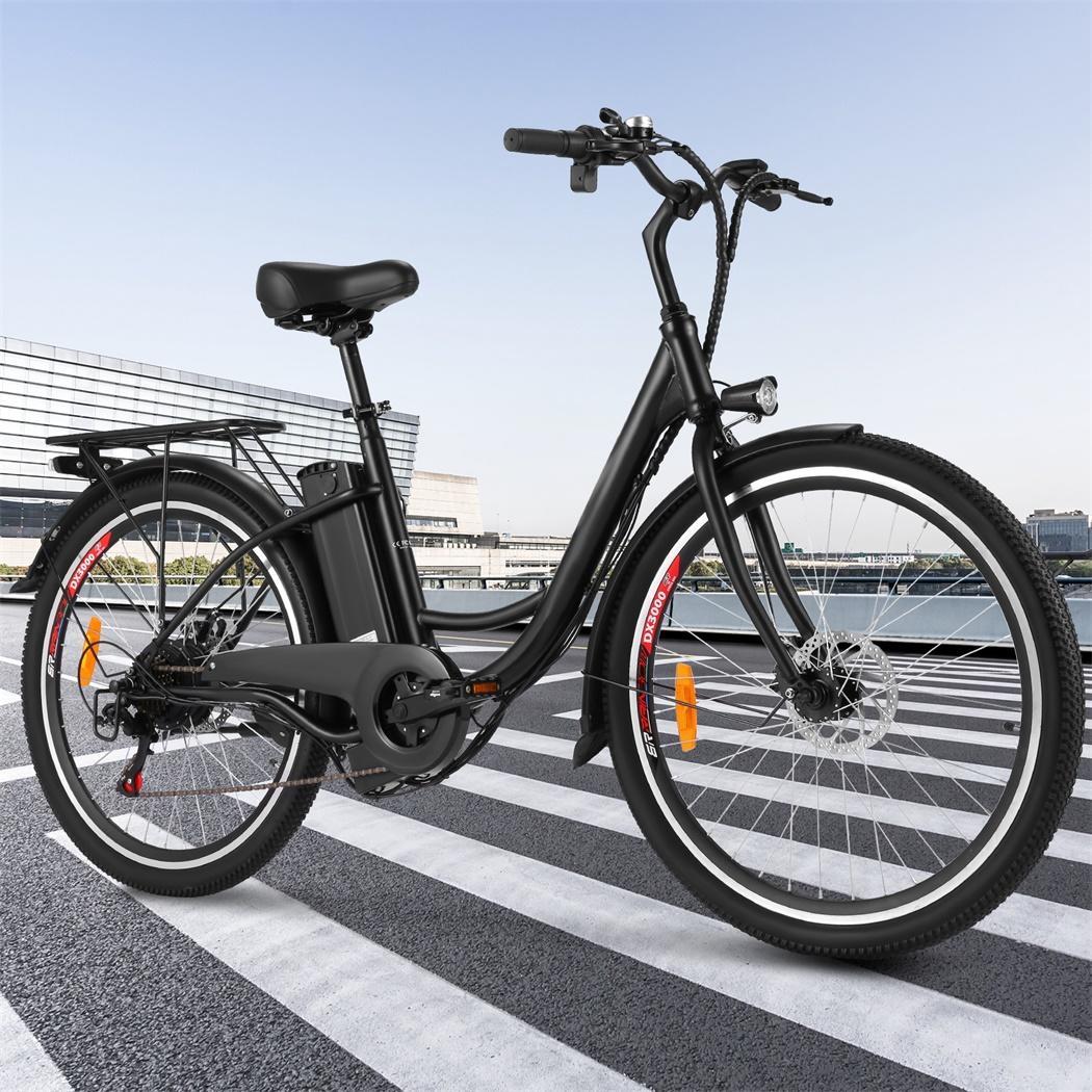 Vivi 26 inch 500W E-bike Bicycle Adult Electric Commuter city Bike Disc Brake Lithium Battery 7 Speed Gear