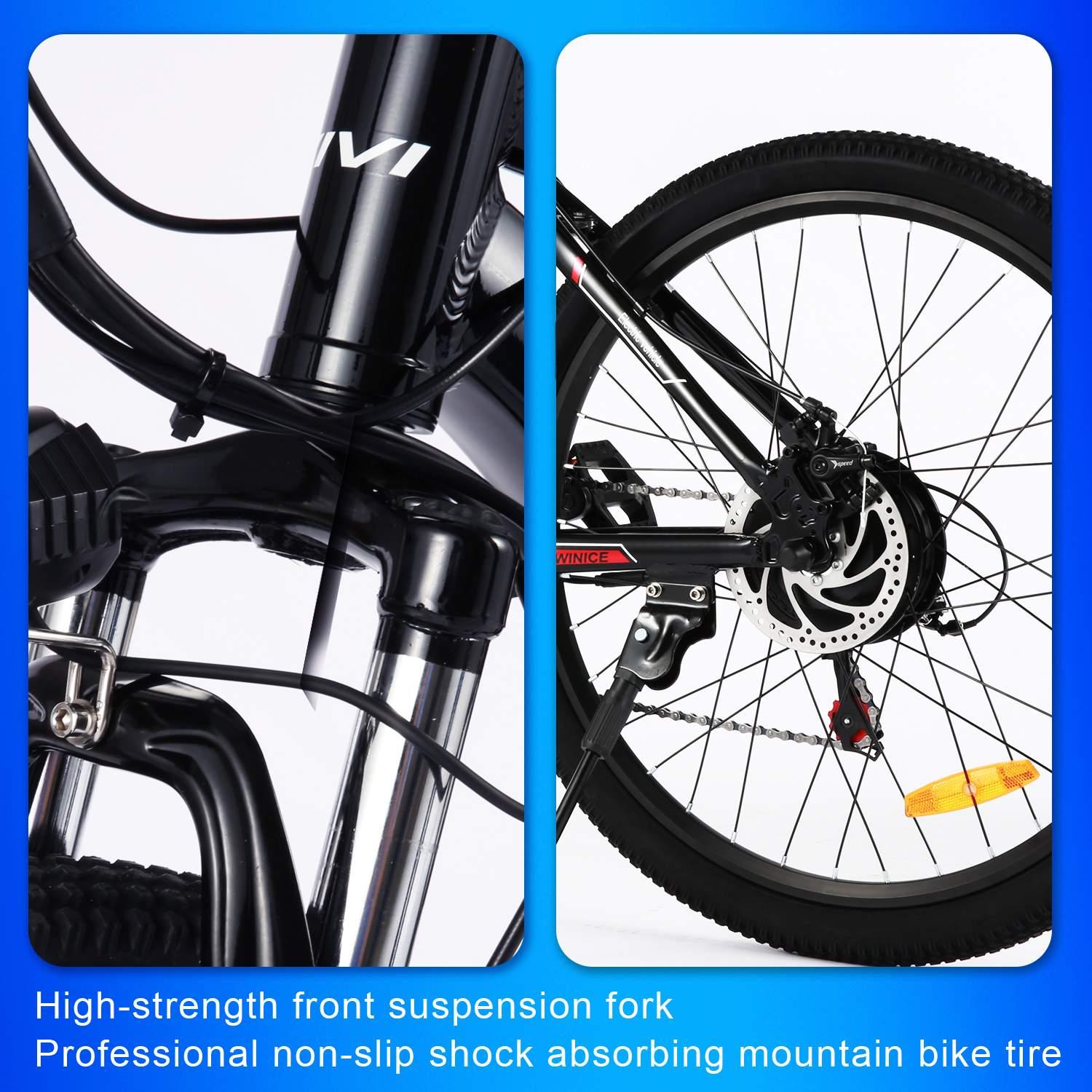 26inch 36V 500W Outdoor Riding Mountain Electric Bicycle 21-speed Gear ebike Electric Bike City Road Mountain Ebike