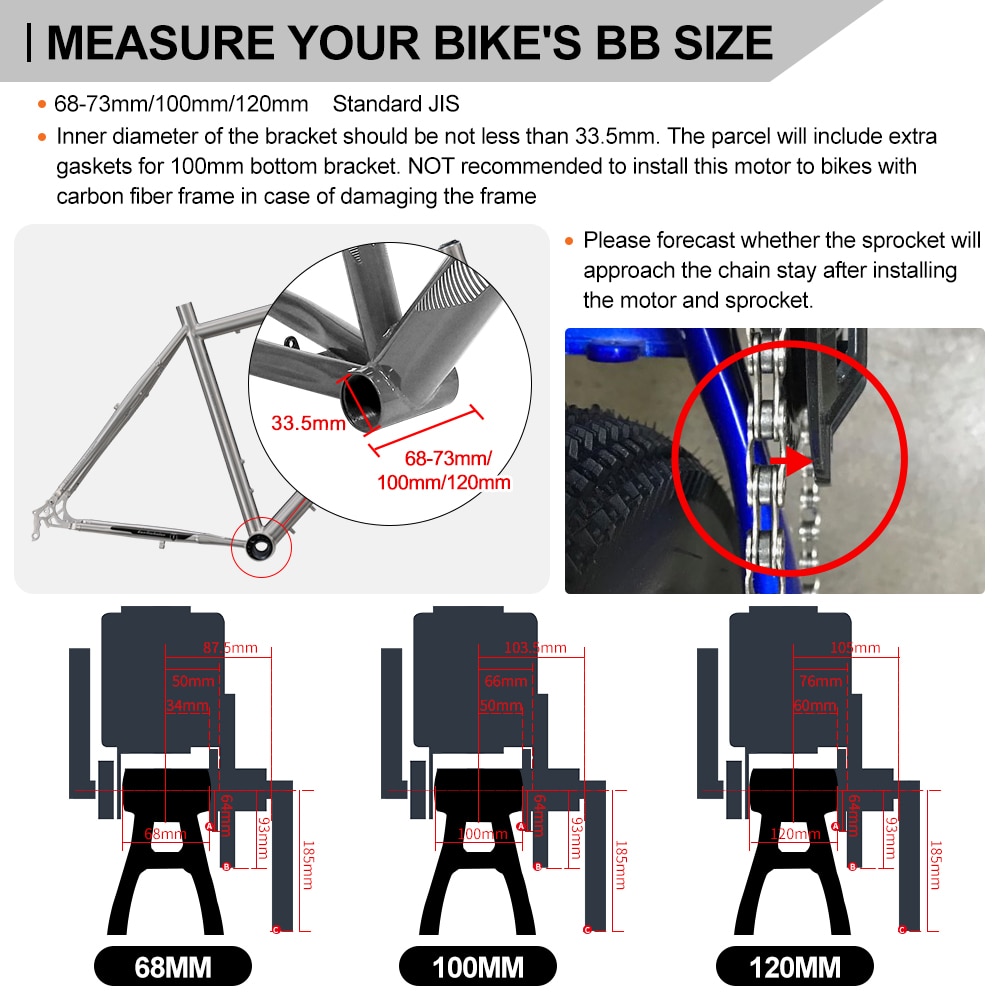 Bafang BBS02B 48V 750W Mid Drive Motor 8fun BBS02 Bicycle Electric eBike Conversion Kit Powerful Central e-Bike Engine Newest