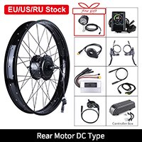 Electric Fat Bike Rear Wheel Kit 48V 750W 4.0 Tyre Brushless Hub Motor Bicycle Conversion with 20Ah 19.2Ah Import Battery Pack